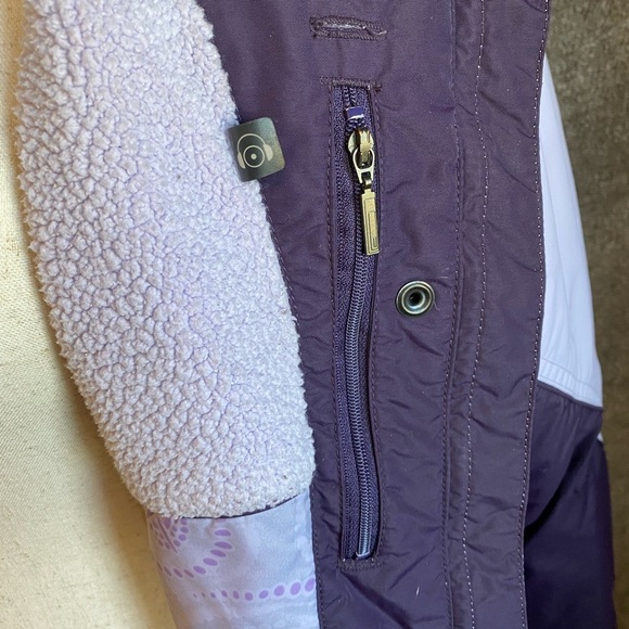 Vintage Columbia Omni-Tech Purple Hooded Waterproof Gorpcore Y2K Coat Large - Picture 7 of 8